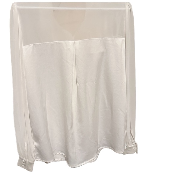 NWT Ivory Camila Coelho Designer Ida Blouse Top🤍SZ Medium💰Retail $158 BEAUTIFUL - Picture 7 of 11